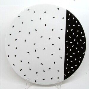 Pagnossin Autogrill "Ricette d' Italia" Black And White 12" Grilling Plate